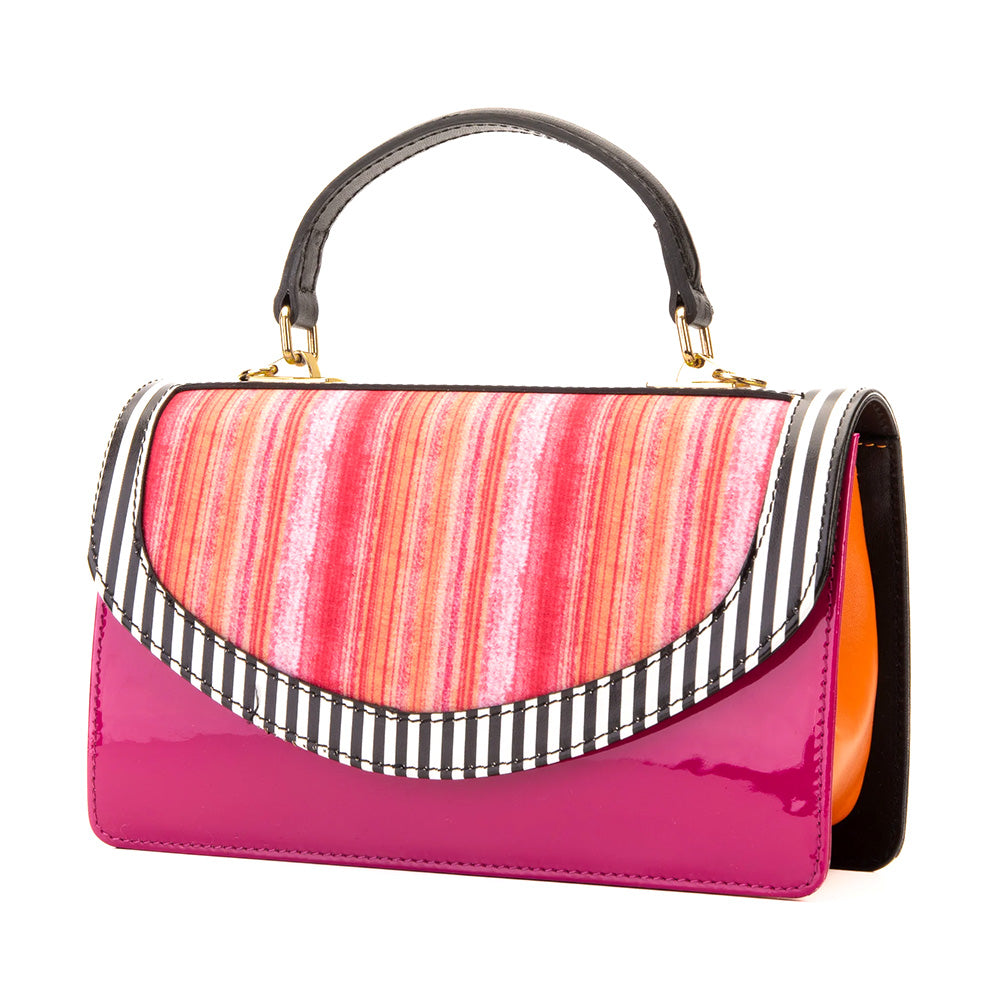Vinci Leather The Santa Amaro Women's Leather Handbag Striped