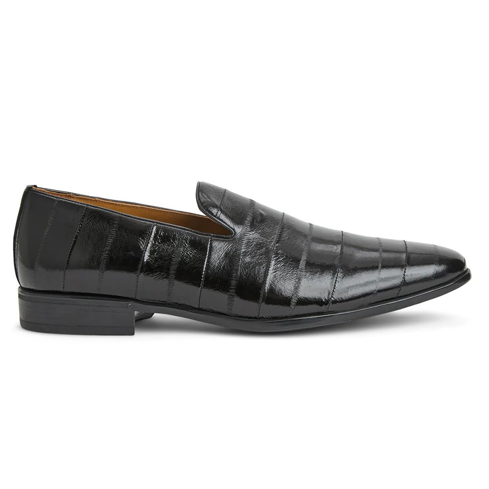Bruno Magli Bellino Embossed Eel Loafer Black