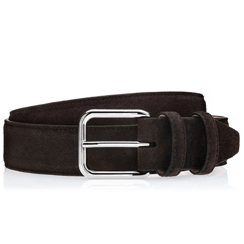 Superglamourous Belmont Suede Belt Cocoa