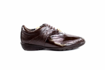 Belvedere  Bene Ostrich & Calfskin Sneakers Brown