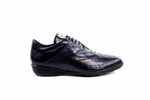 Belvedere  Bene Ostrich & Calfskin Sneakers Navy