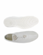 Belvedere Bene Ostrich & Calfskin Sneakers White