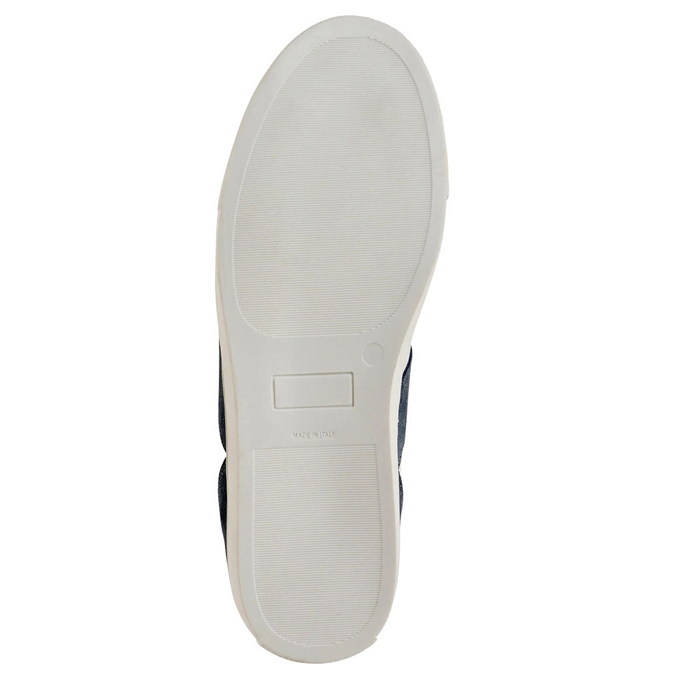 Bruno Magli Benito Italian Suede & Leather Sneaker Light Blue