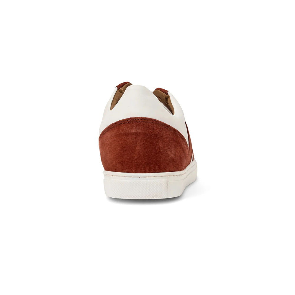 Bruno Magli Benito Italian Suede & Leather Sneaker Red