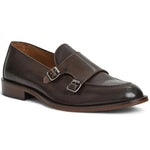 Bruno Magli Biagio Double Monk Slip On Loafer Brown
