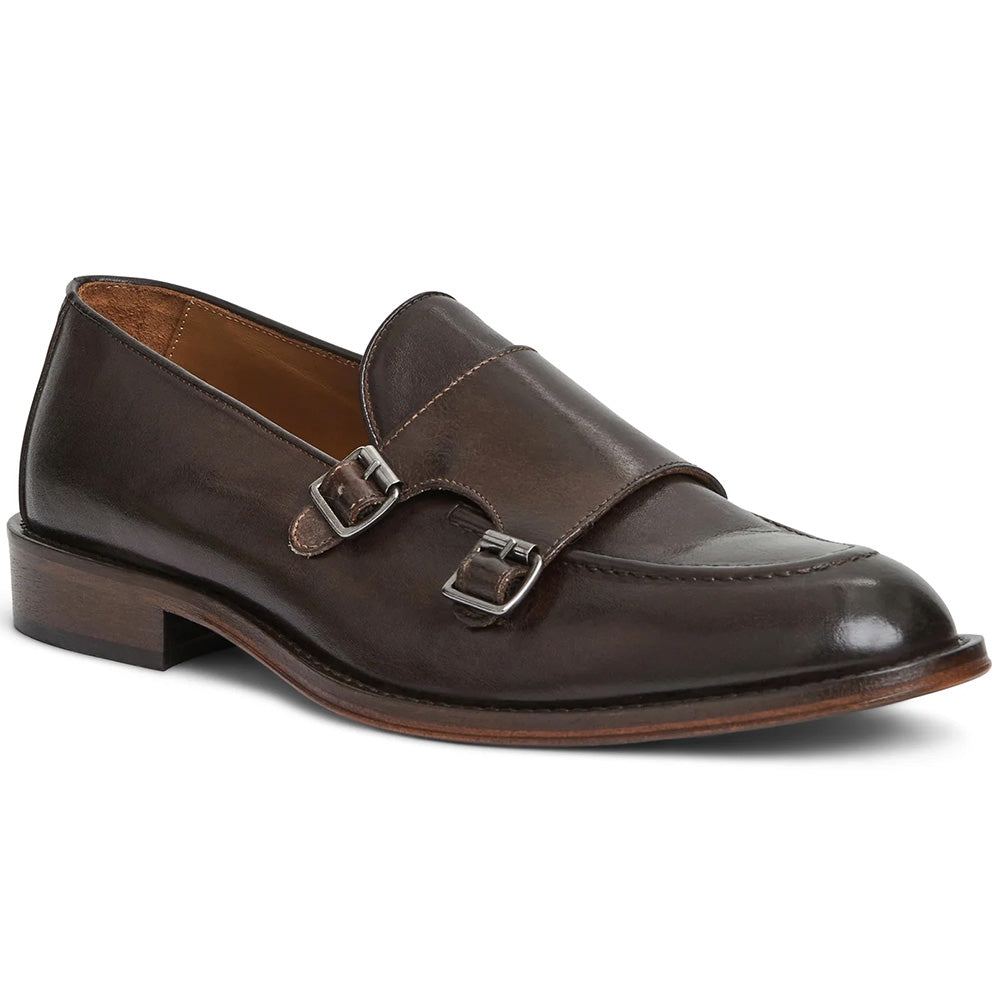 Bruno Magli Biagio Double Monk Slip On Loafer Brown