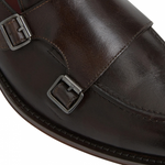Bruno Magli Biagio Double Monk Slip On Loafer Brown