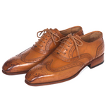 Paul Parkman leather Wingtip Oxfords Shoes Cognac