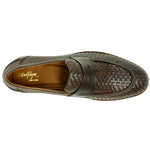 Alan Payne Boca Woven Penny Loafer Brown
