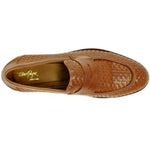 Alan Payne Boca Woven Penny Loafer Tan