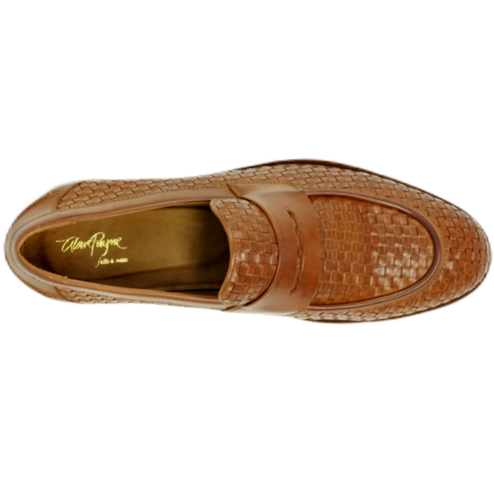 Alan Payne Boca Woven Penny Loafer Tan