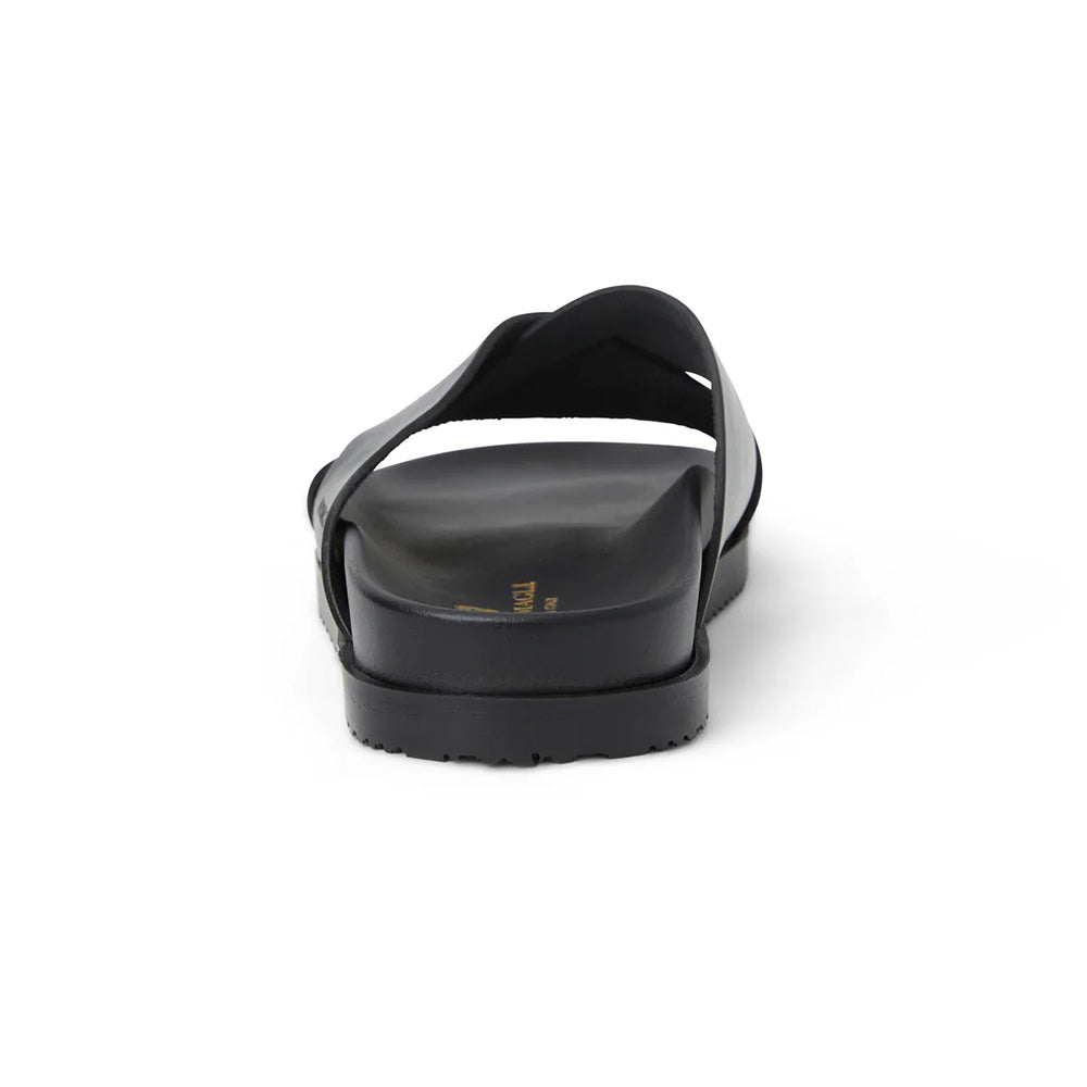 Bruno Magli Bologna Leather Double Strap Sandal Black