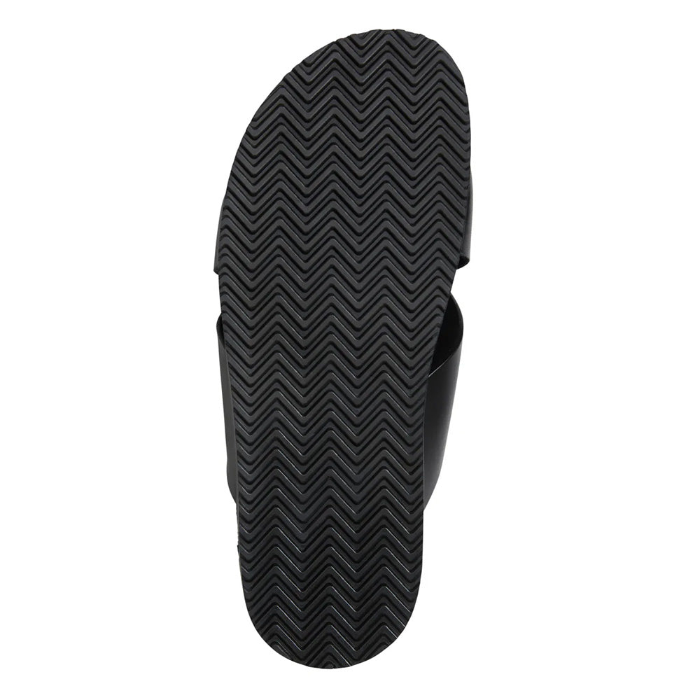 Bruno Magli Bologna Leather Double Strap Sandal Black