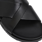 Bruno Magli Bologna Leather Double Strap Sandal Black