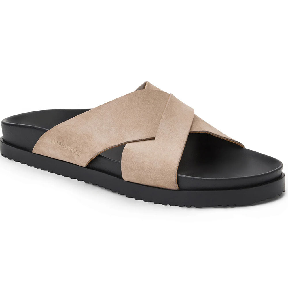 Bruno Magli Bologna Italian Nubuck Sandal Sand