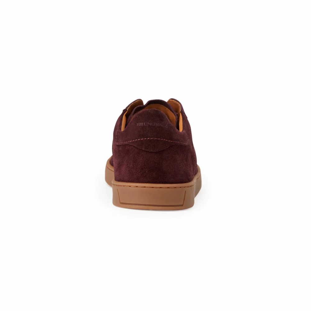 Bruno Magli Bono Suede Lace-up Sneakers Bordeaux