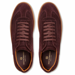 Bruno Magli Bono Suede Lace-up Sneakers Bordeaux