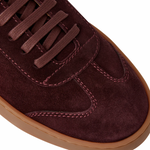 Bruno Magli Bono Suede Lace-up Sneakers Bordeaux