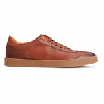 Bruno Magli Bono Leather Lace-Up Sneakers Cognac