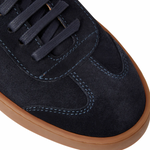 Bruno Magli Bono Suede Lace-up Sneakers Dark Blue
