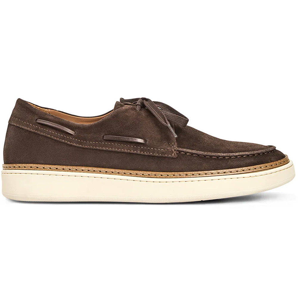 Aquatalia Bora Suede Mocassin Sneaker Dark Brown
