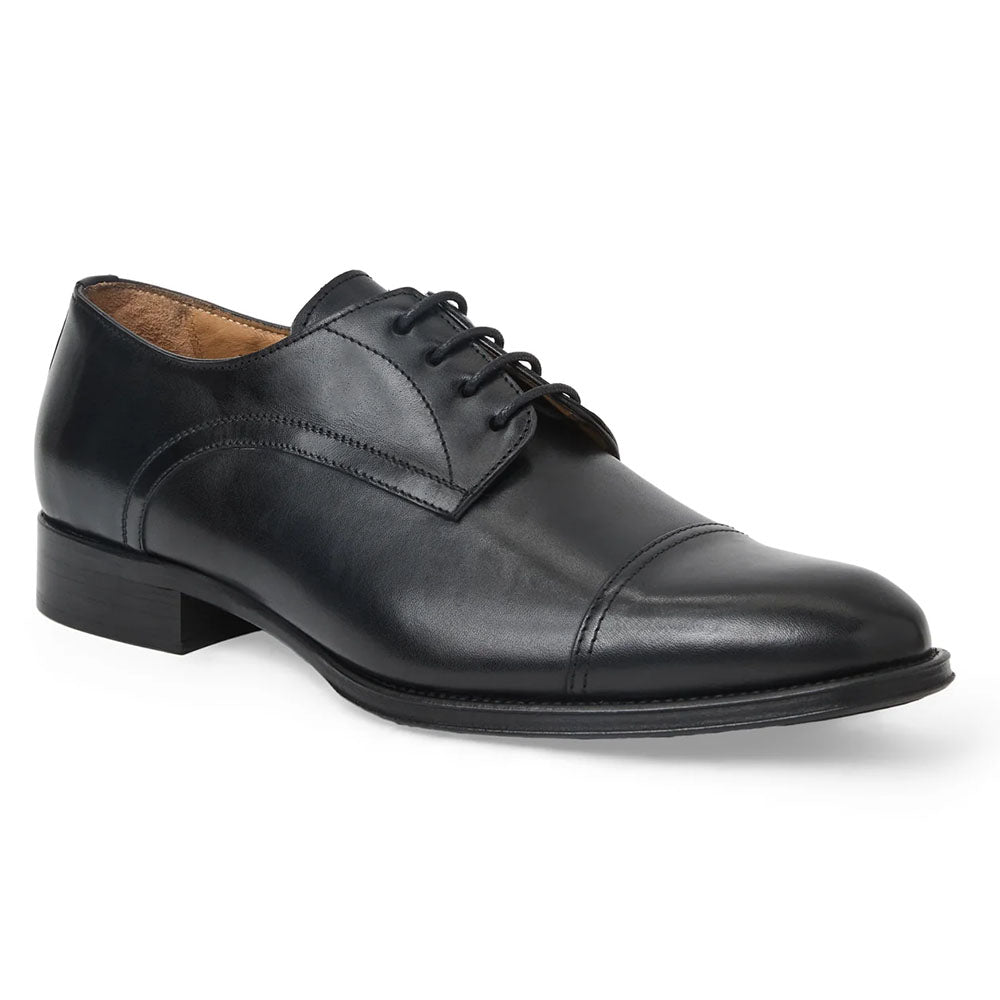 Bruno Magli Borgo Calfskin Cap Toe Derby Black