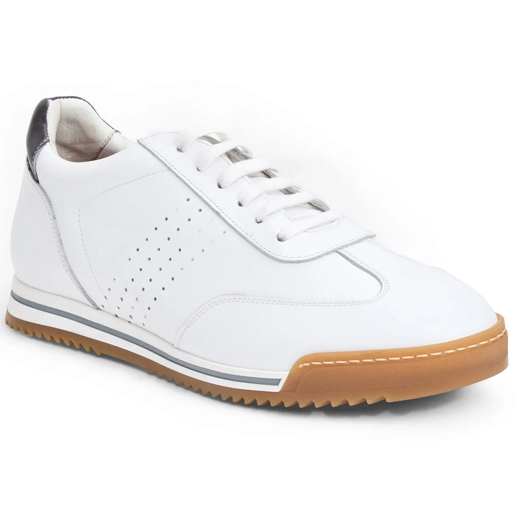 Bruno Magli Brozzi Italian Leather Sneaker White