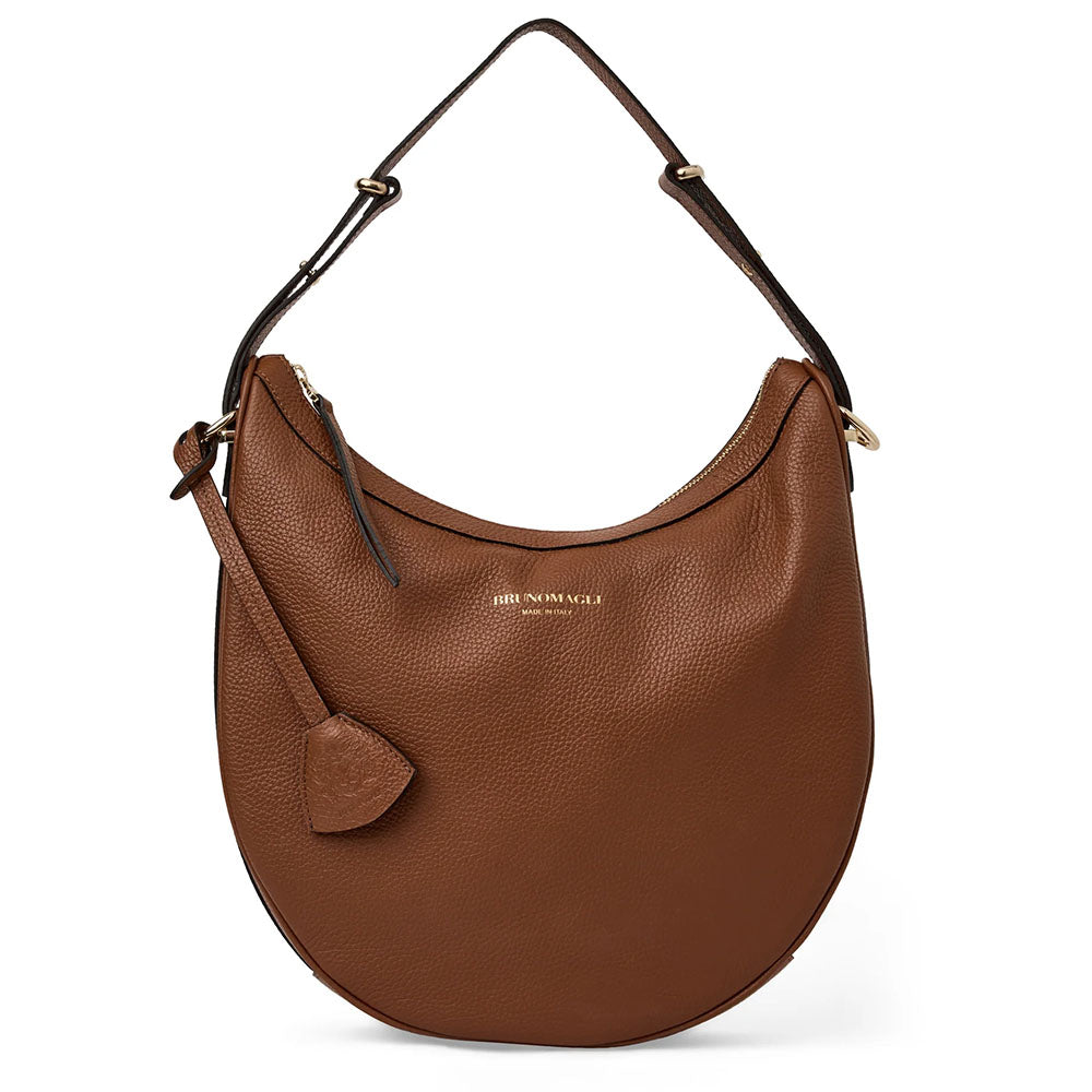 Bruno Magli Women's Marta Leather Mid-Shoulder Handbag Cognac