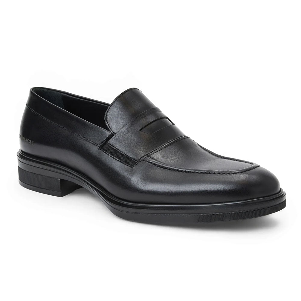 Bruno Magli Quarrata Italian Leather Penny Loafer Black