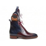 View product image 3: Paul Parkman Leather Plain Toe Lace-Up Dress Boots Bordeaux & Navy