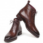View product image 4: Paul Parkman Leather Plain Toe Lace-Up Dress Boots Brown