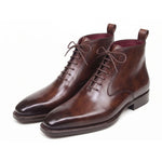 View product image 6: Paul Parkman Leather Plain Toe Lace-Up Dress Boots Brown