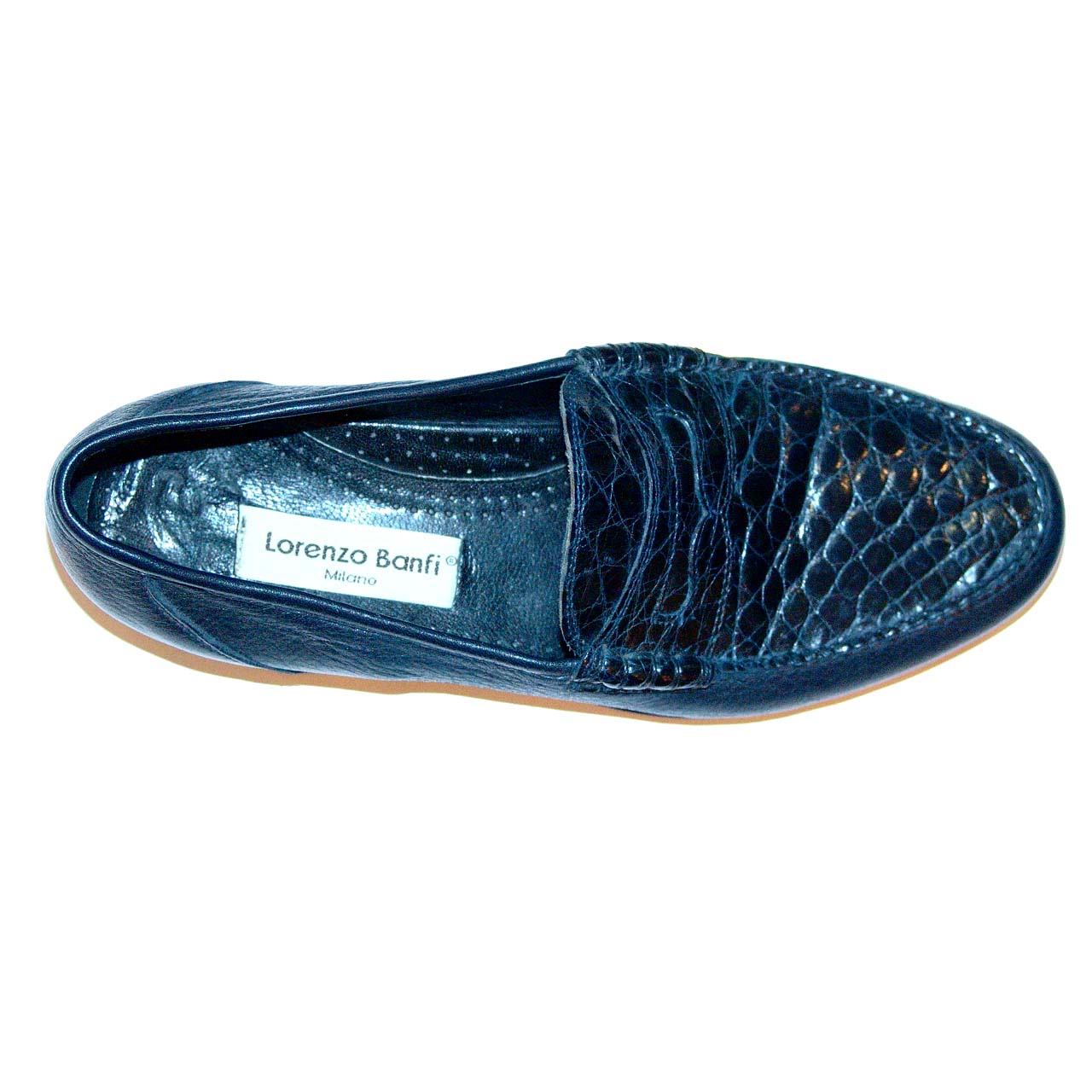Lorenzo Banfi 646 Deerskin Crocodile Vamp