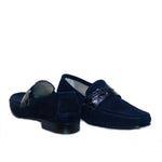 Lorenzo Banfi 671 Soft Suede Crocodile Vamp