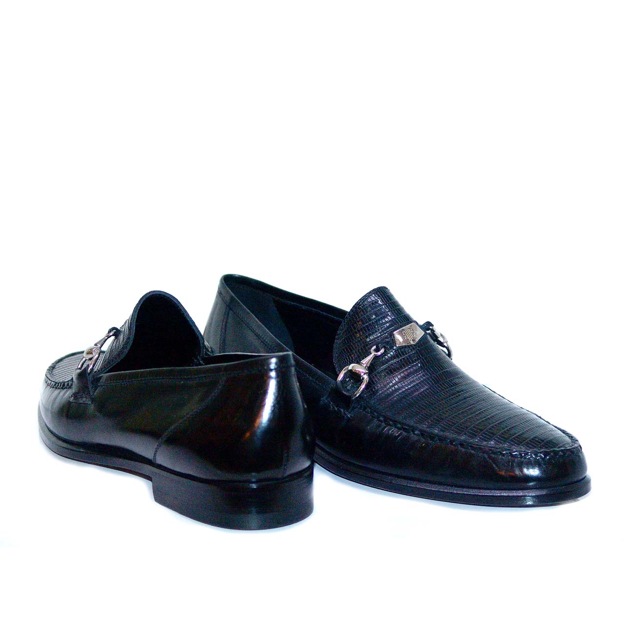 Lorenzo Banfi 700 Soft Calfskin Lizard Bit Vamp