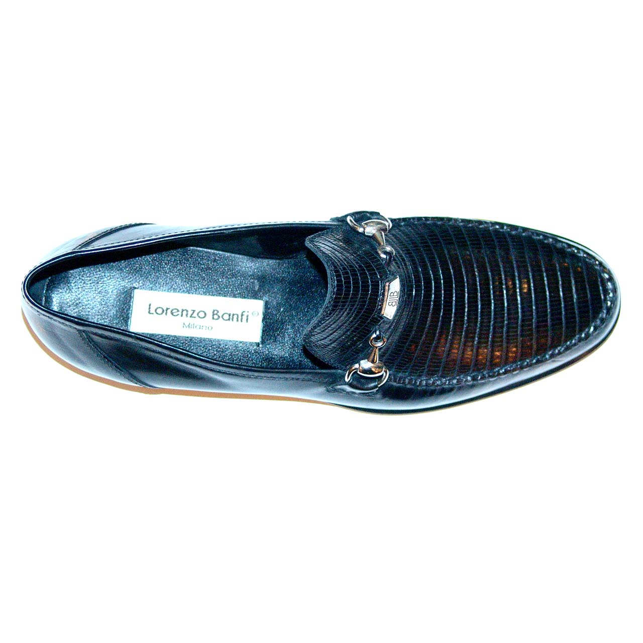 Lorenzo Banfi 700 Soft Calfskin Lizard Bit Vamp