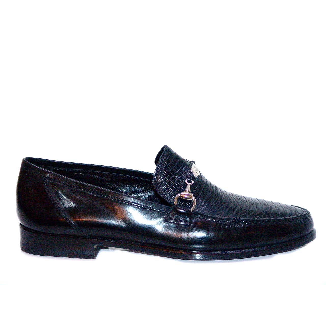 Lorenzo Banfi 700 Soft Calfskin Lizard Bit Vamp
