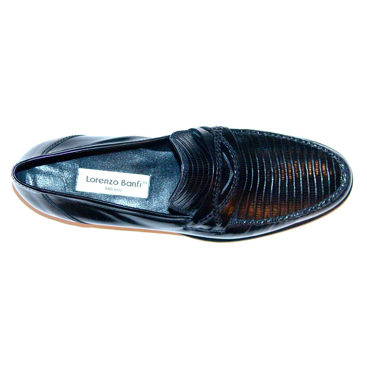 Lorenzo Banfi 722 Soft Calfskin Lizard Vamp