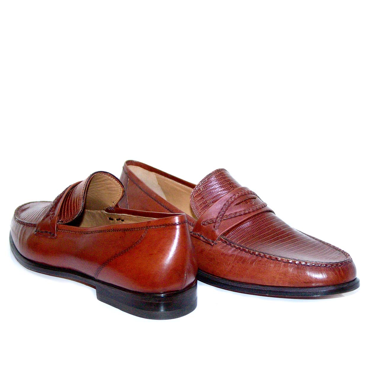 Lorenzo Banfi 722 Soft Calfskin Lizard Vamp