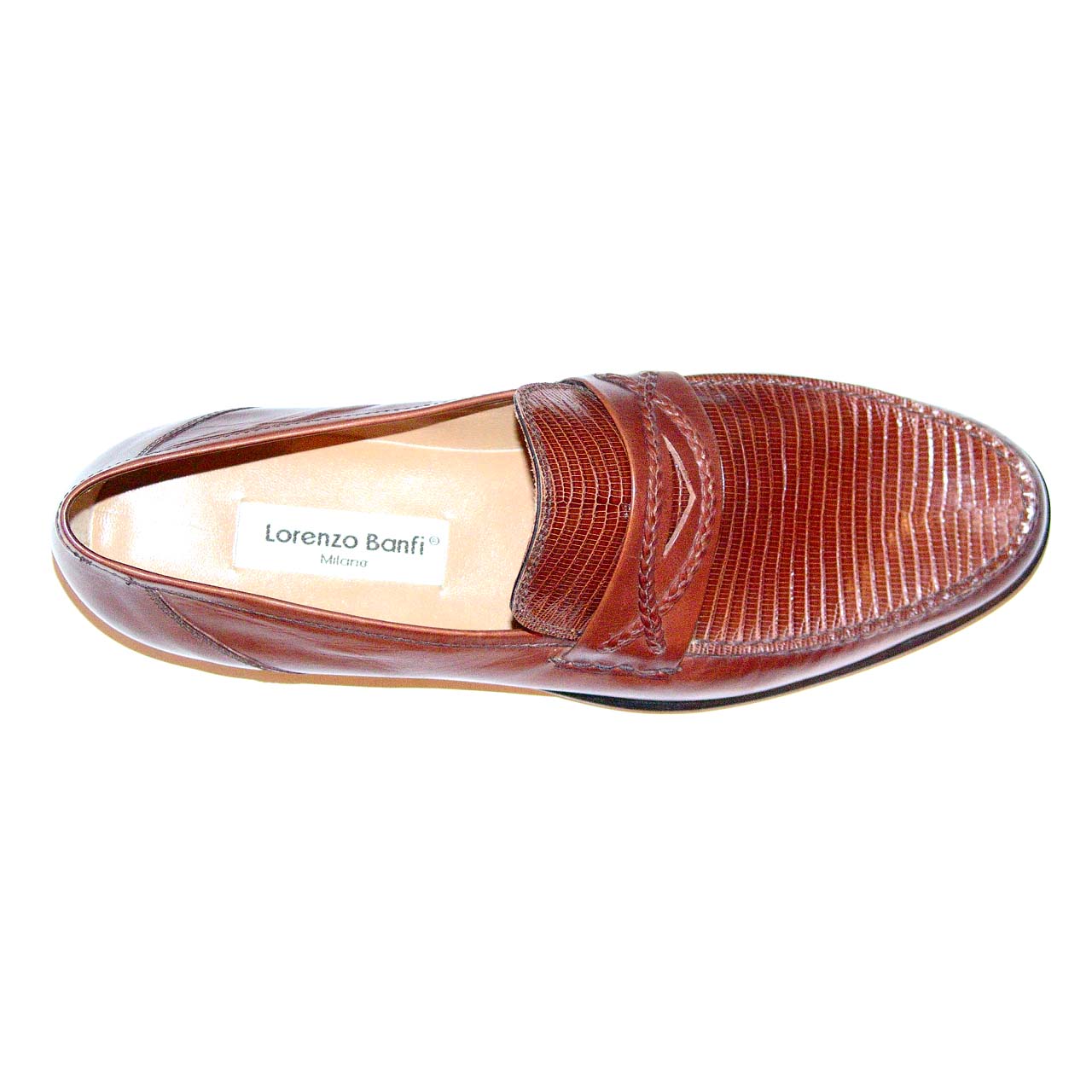 Lorenzo Banfi 722 Soft Calfskin Lizard Vamp