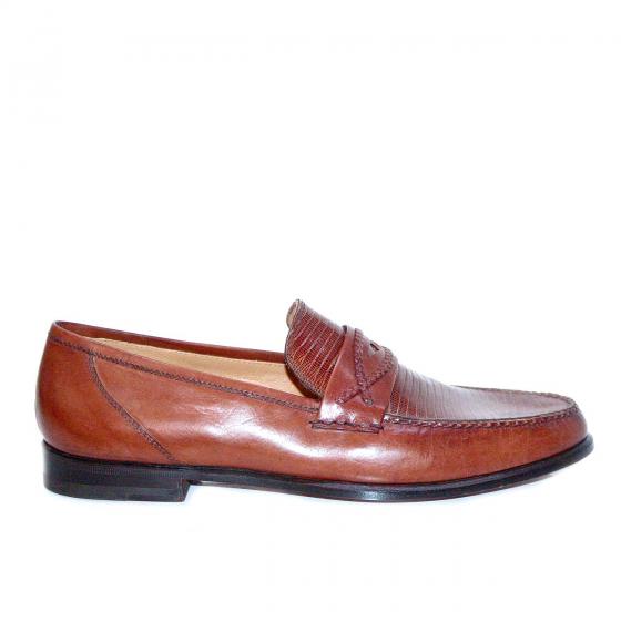 Lorenzo Banfi 722 Soft Calfskin Lizard Vamp