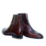 Lorenzo Banfi 8255 Crocodile Print Short Boot