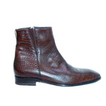 Lorenzo Banfi 8255 Crocodile Print Short Boot