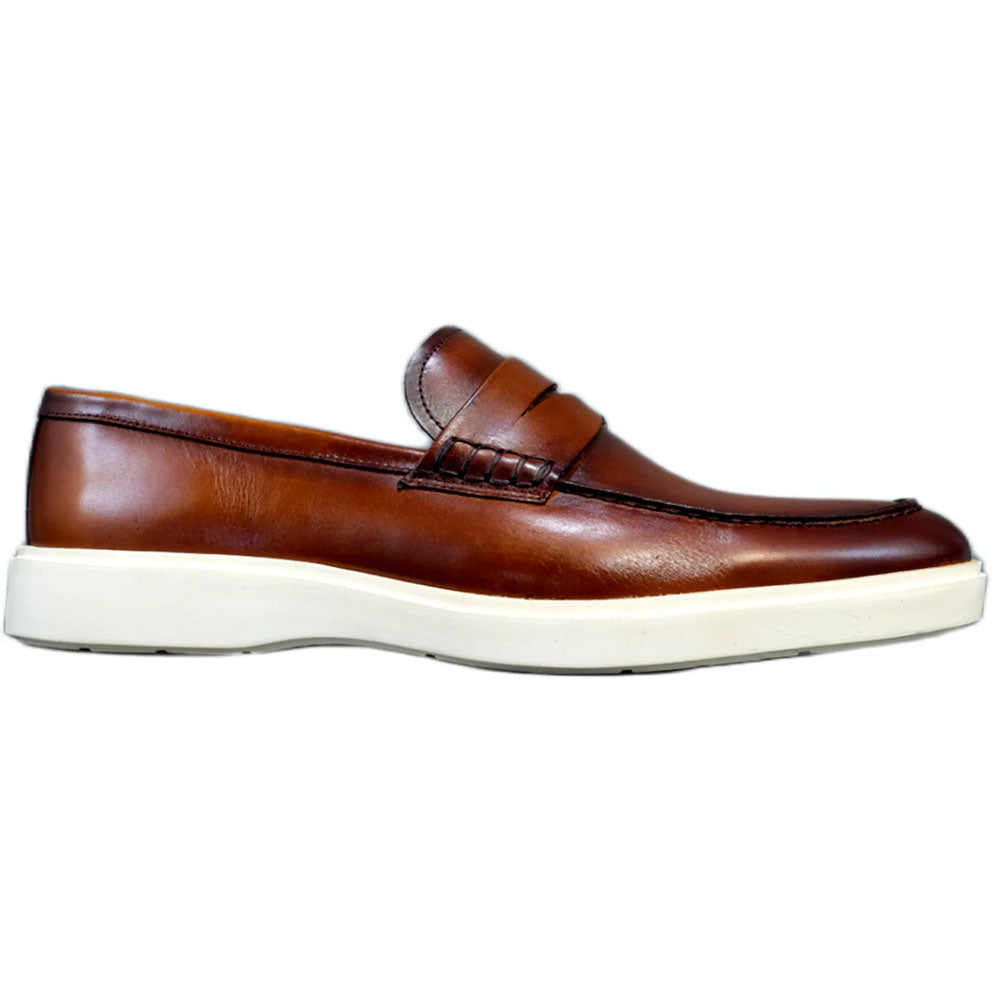 Alan Payne Barton Calfskin Penny Loafer Cognac