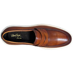 Alan Payne Barton Calfskin Penny Loafer Cognac