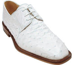 Belvedere Fabio Ostrich Shoes White