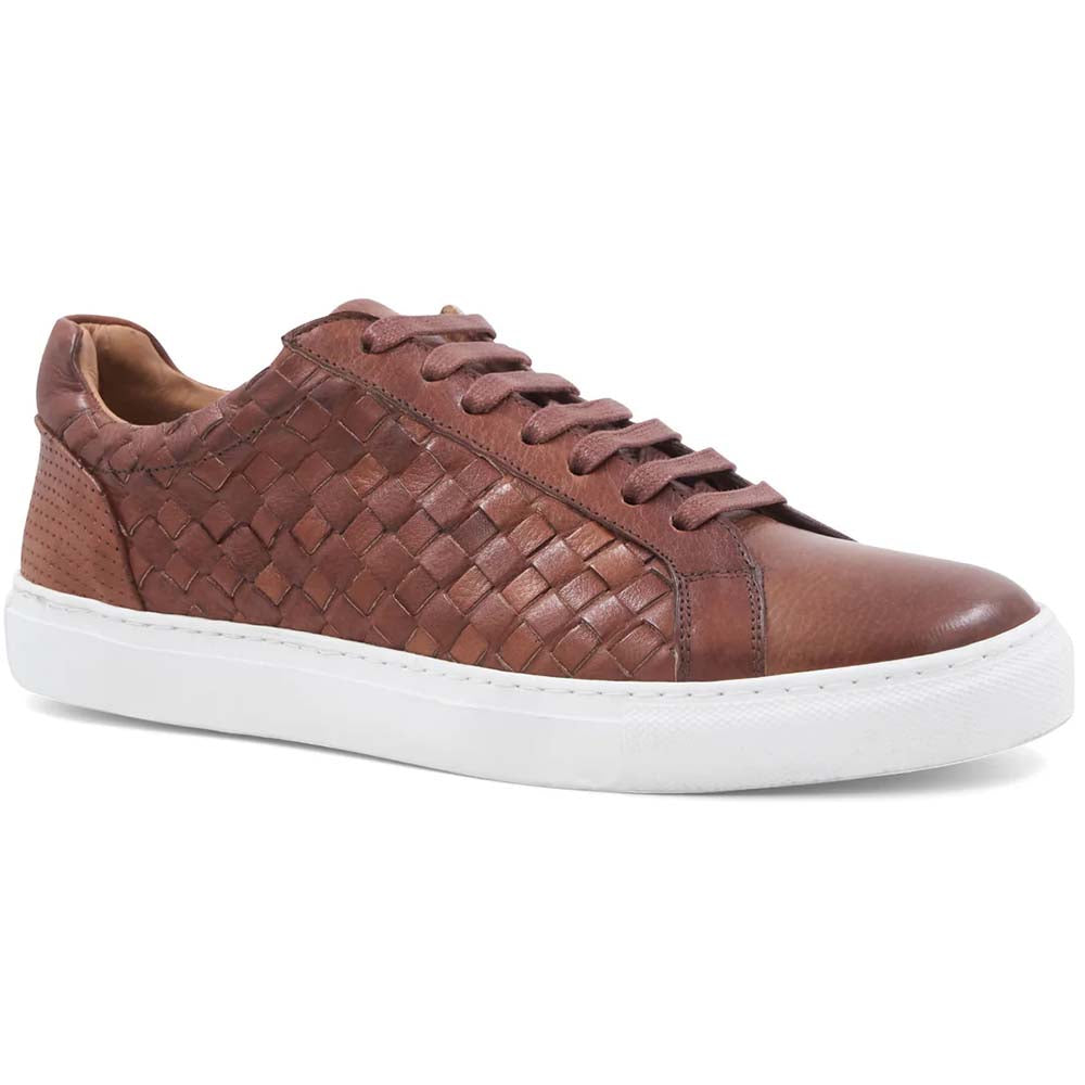 Bruno Magli Beto Woven Sneaker Cognac