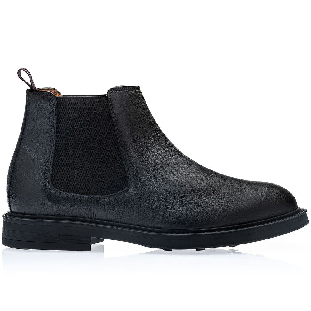 Moreschi Bicocca Leather Chelsea Boots Black