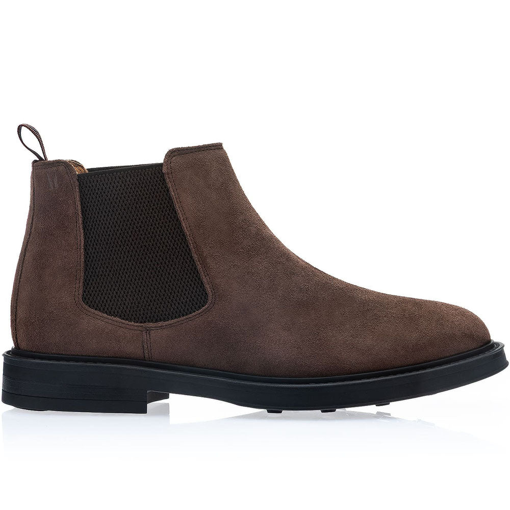 Moreschi Bicocca Suede Chelsea Boots Brown