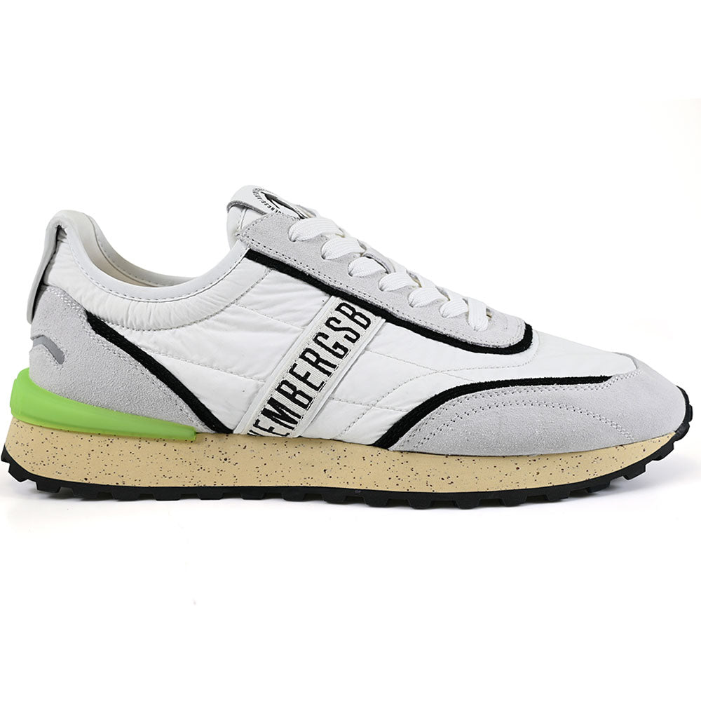 Bikkembergs Ignite Fabric & Suede Sneaker White